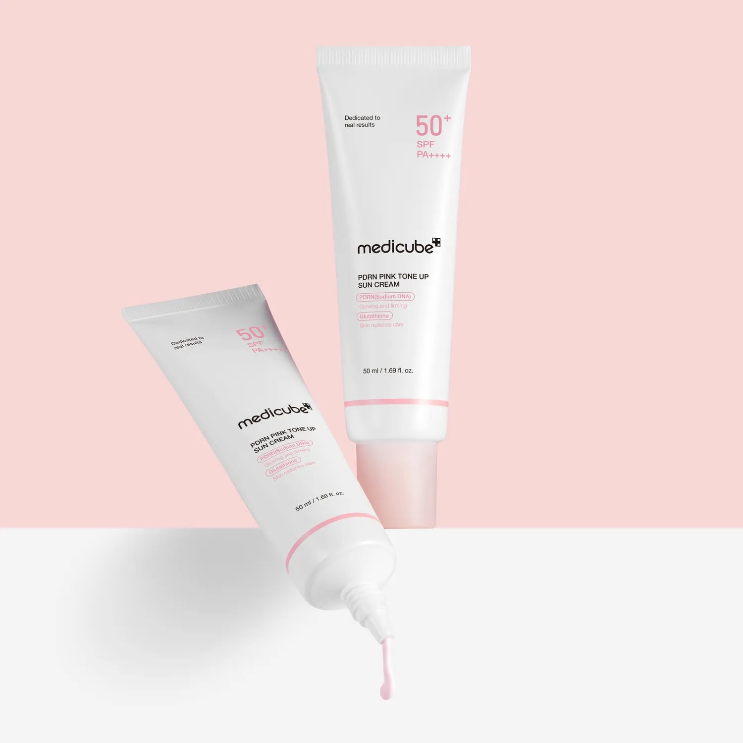 medicube PDRN Pink Tone Up Sun Cream 50ml Double Pack