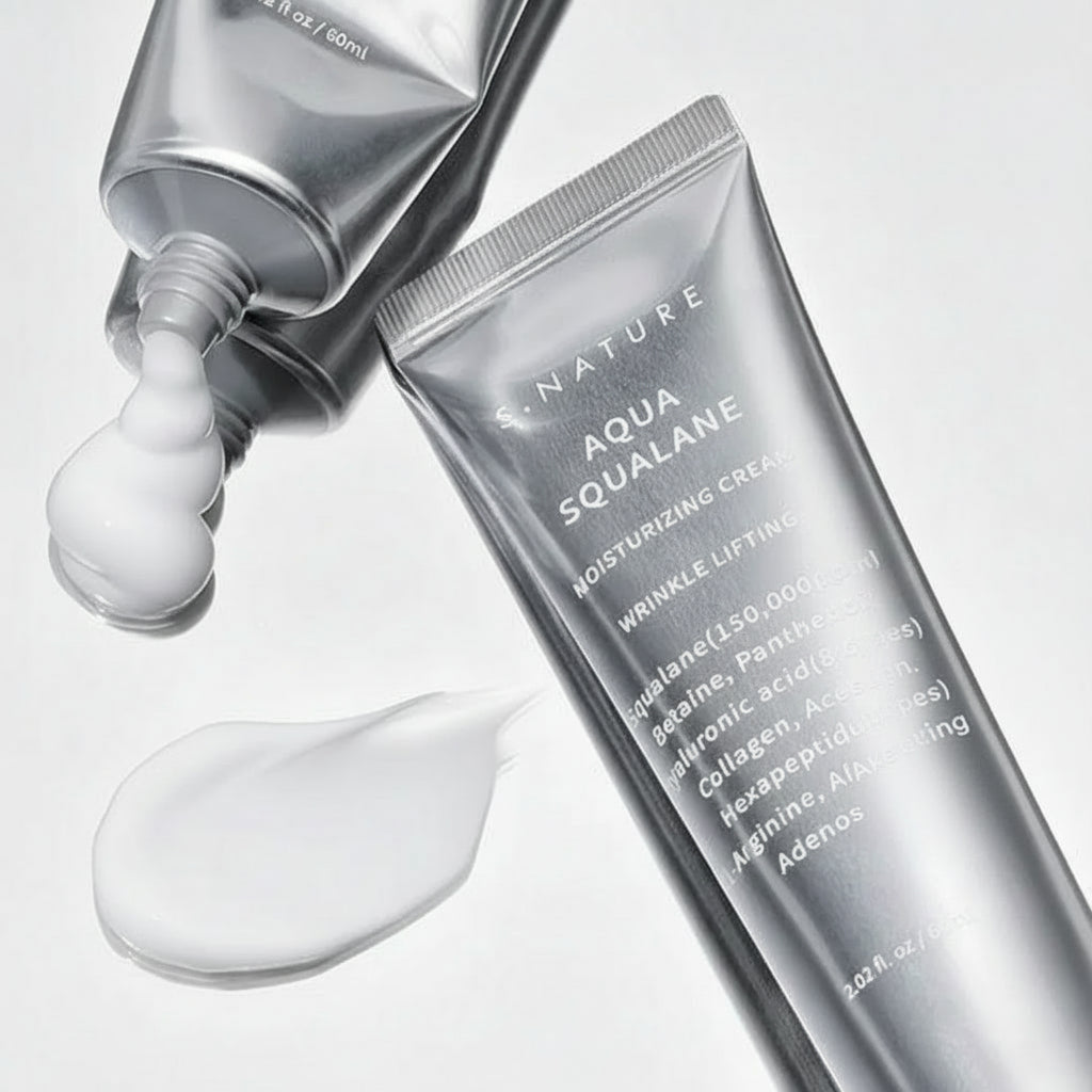 S.NATURE Aqua Squalane Moisturizing Cream 60ml Limited Set (+60ml+Serum 10ml)
