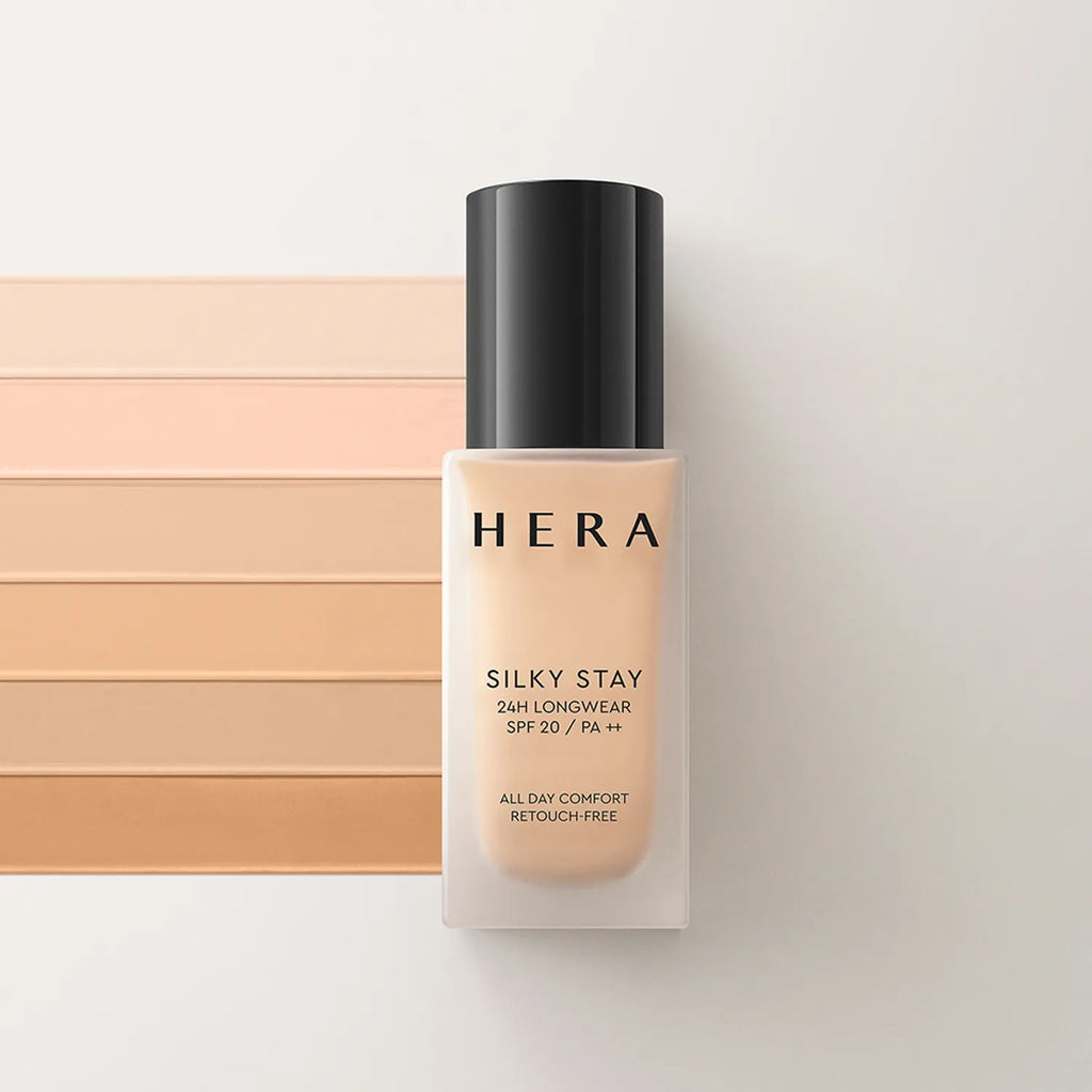 HERA Silky Stay 24H Longwear Foundation (10 Options)