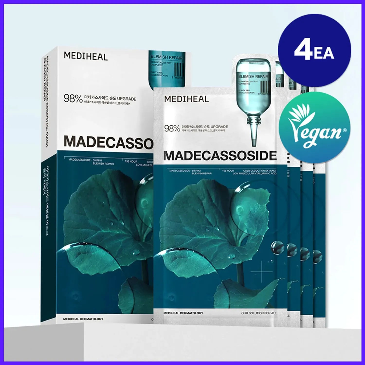 MEDIHEAL Madecassoside Essential Mask Sheet Blemish Repair 2ea Set (+2ea)