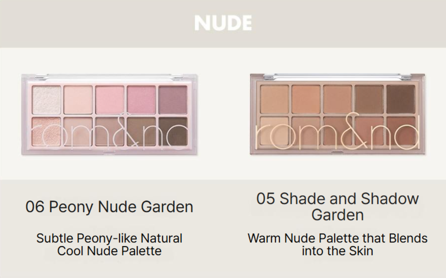 rom&nd Better Than Palette (11 Options)