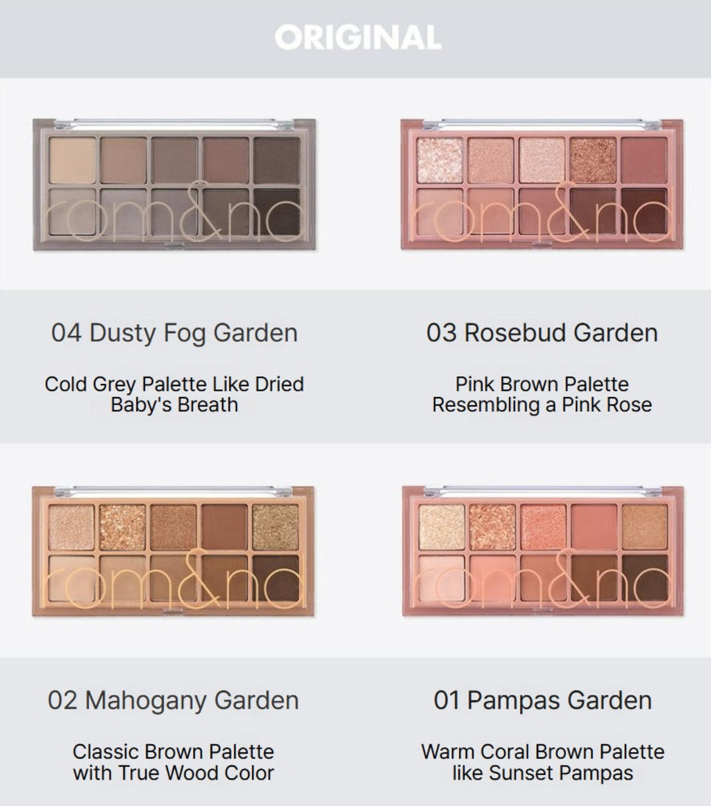 rom&nd Better Than Palette (11 Options)