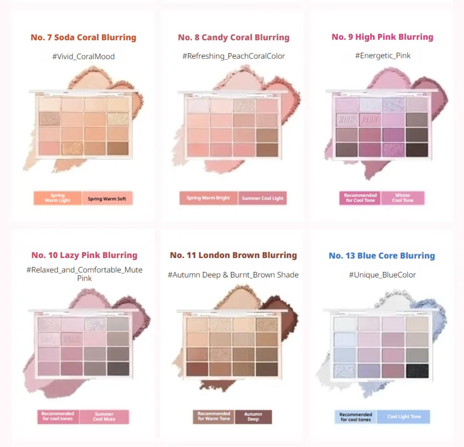 WAKEMAKE Soft Blurring Eye Palette (8 Options)