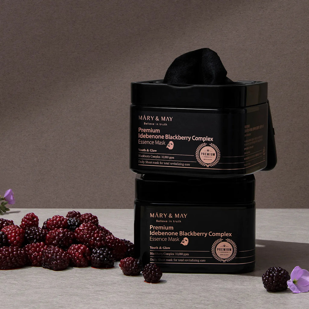 Mary&May Premium Idebenone Blackberry Complex Essence Mask 20P / 250g