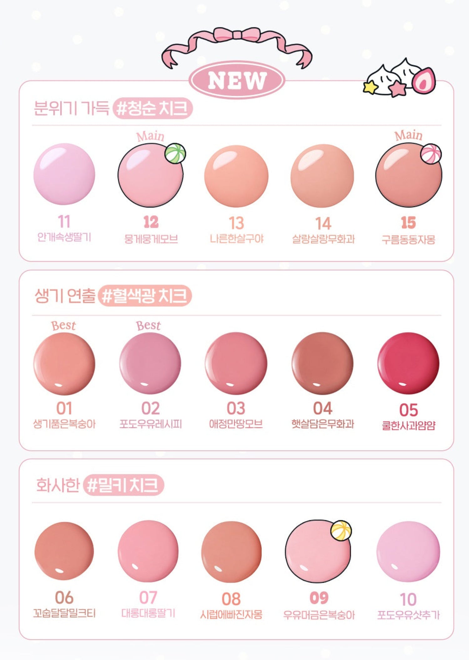 peripera Syrupy Tok Cheek Set (+Cap Cover) (Set/Single)  (10 Options)