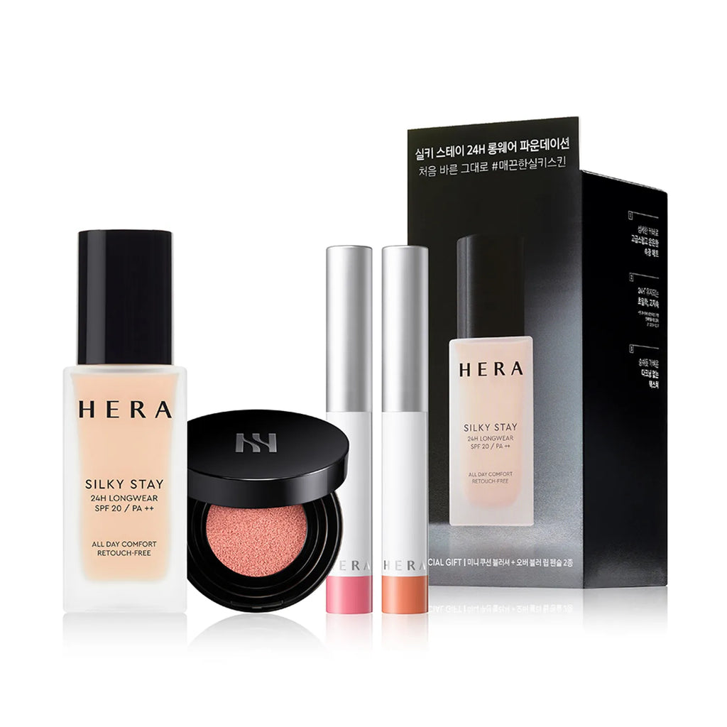 HERA Silky Stay 24H Longwear Foundation (10 Options)