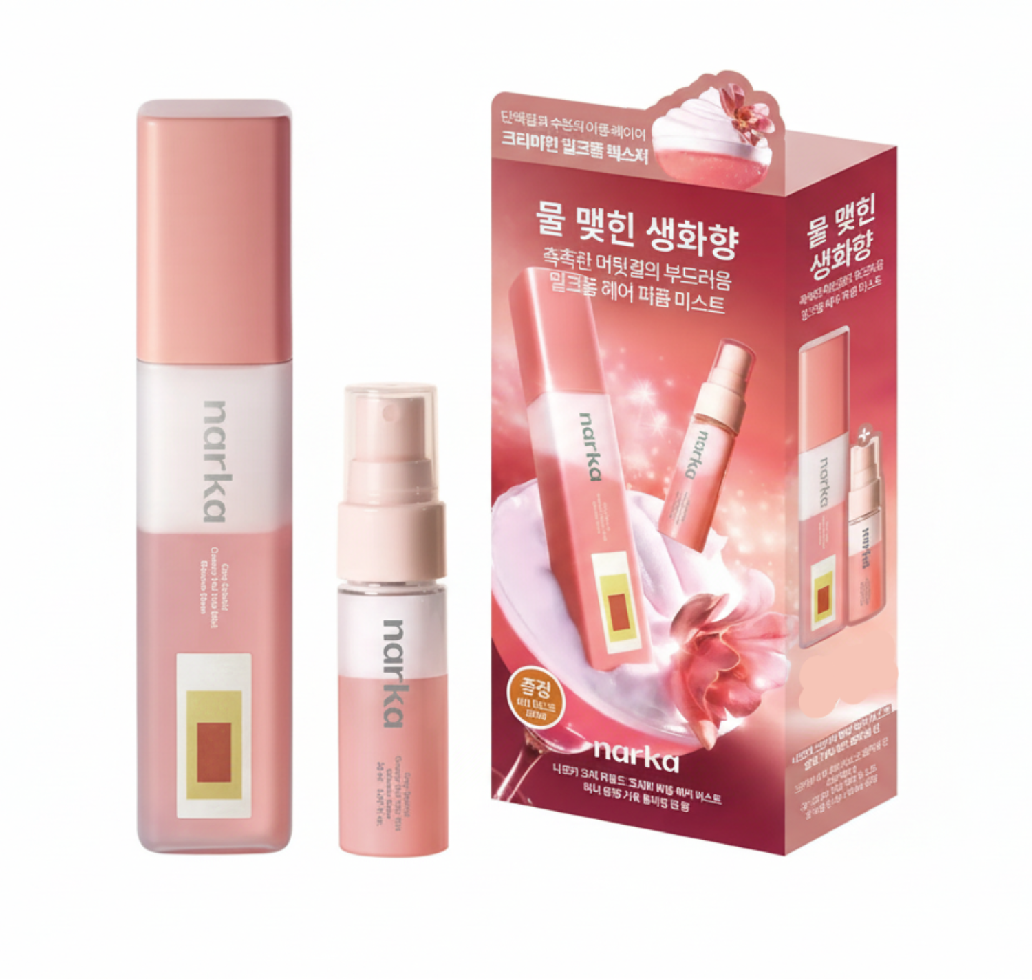 narka Core Rebuild Creamy Veil Hair Mist 80ml Blossom Dawn Set (+Mini Mist)