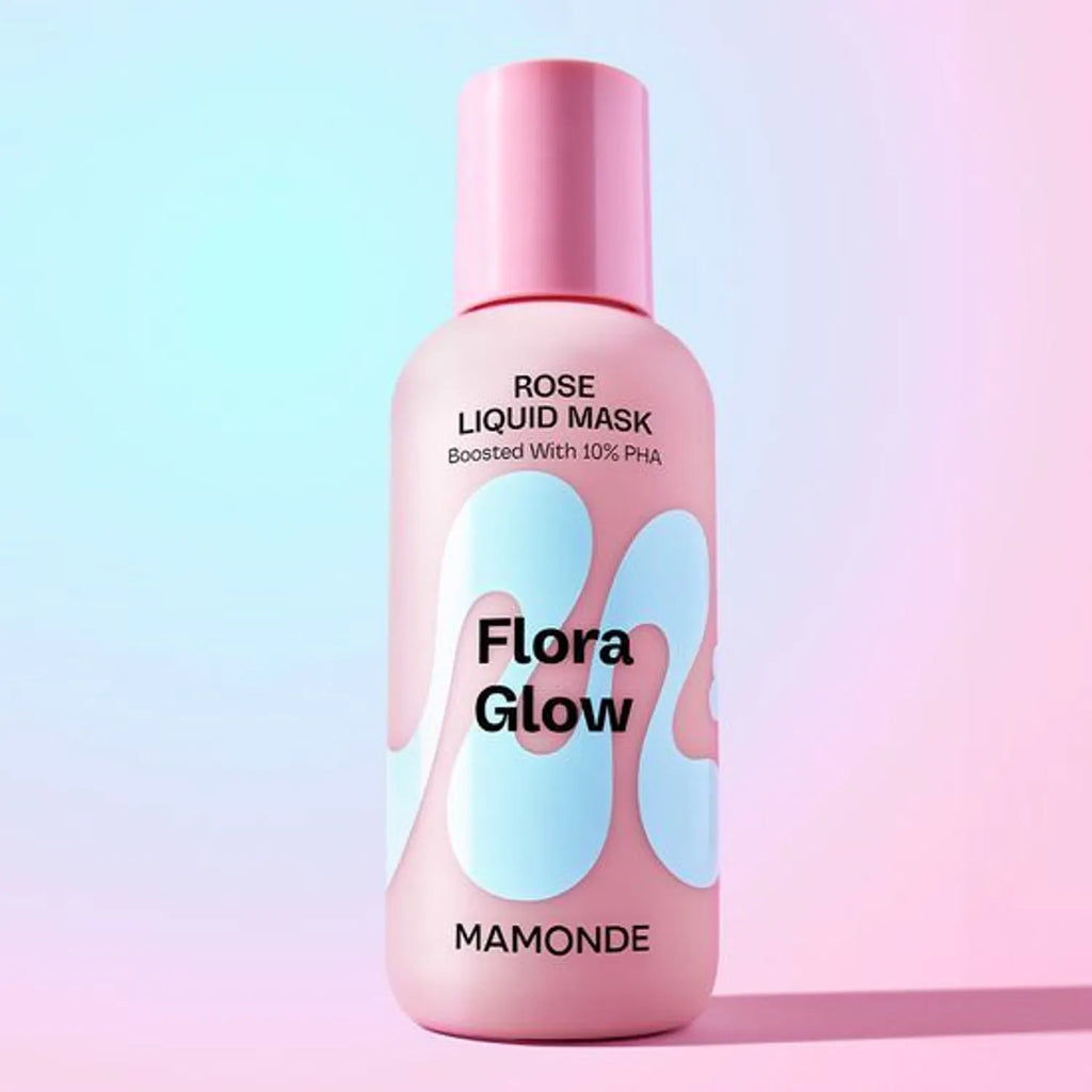 Mamonde Flora Glow Rose Liquid Mask 80ml Set (+Rose Smoothing Cream 25ml)