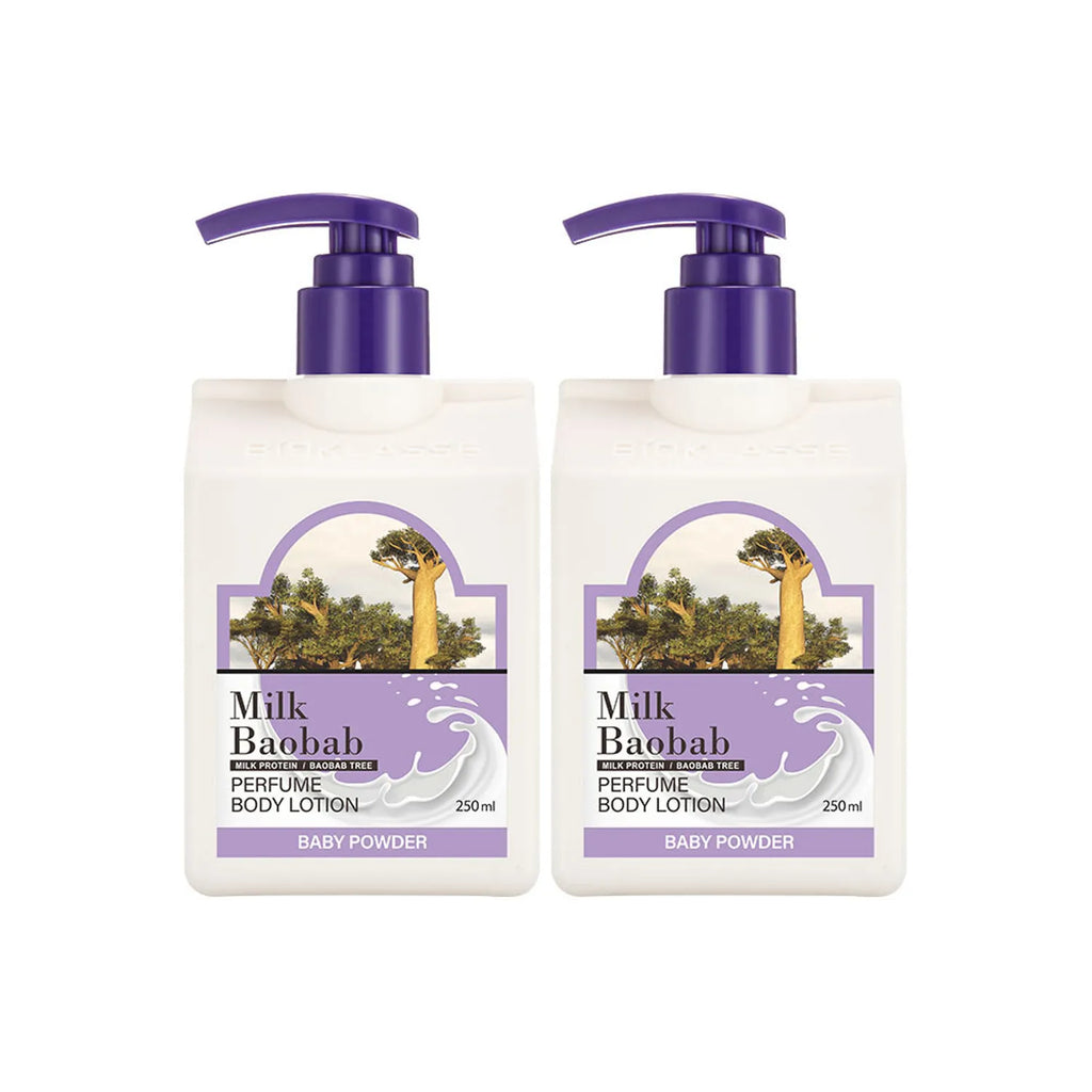 Milk Baobab Perfumed Body Lotion #Baby Powder 250mL*2ea Set