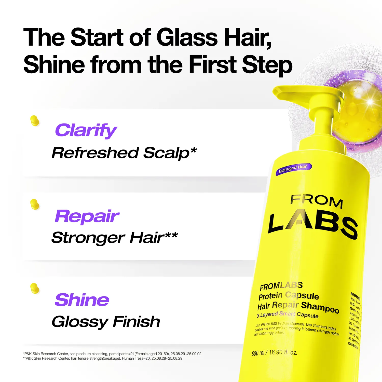 FROMLABS Protein Capsule Hair Repair Shampoo 500ml