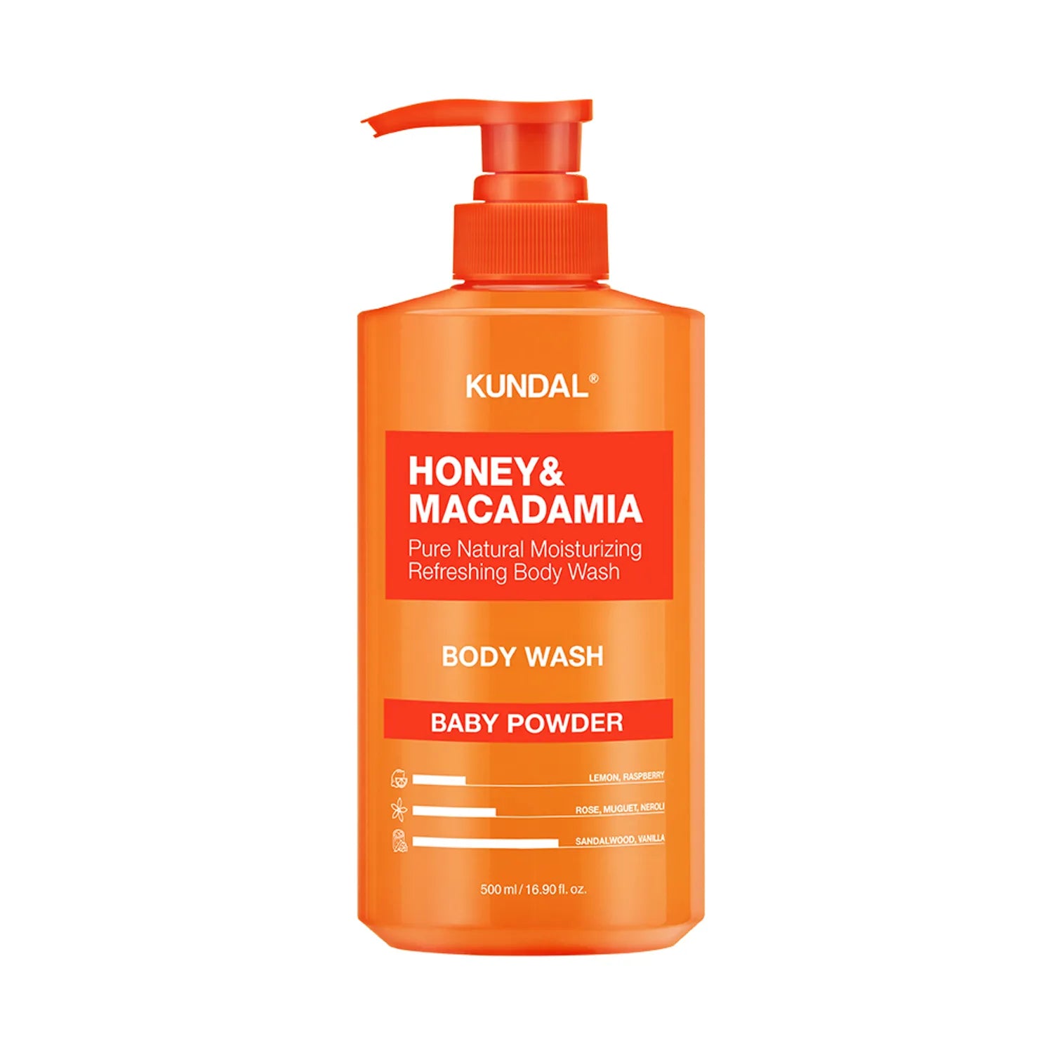 KUNDAL Honey & Macadamia Natural Body Wash 500ml (3 Options)