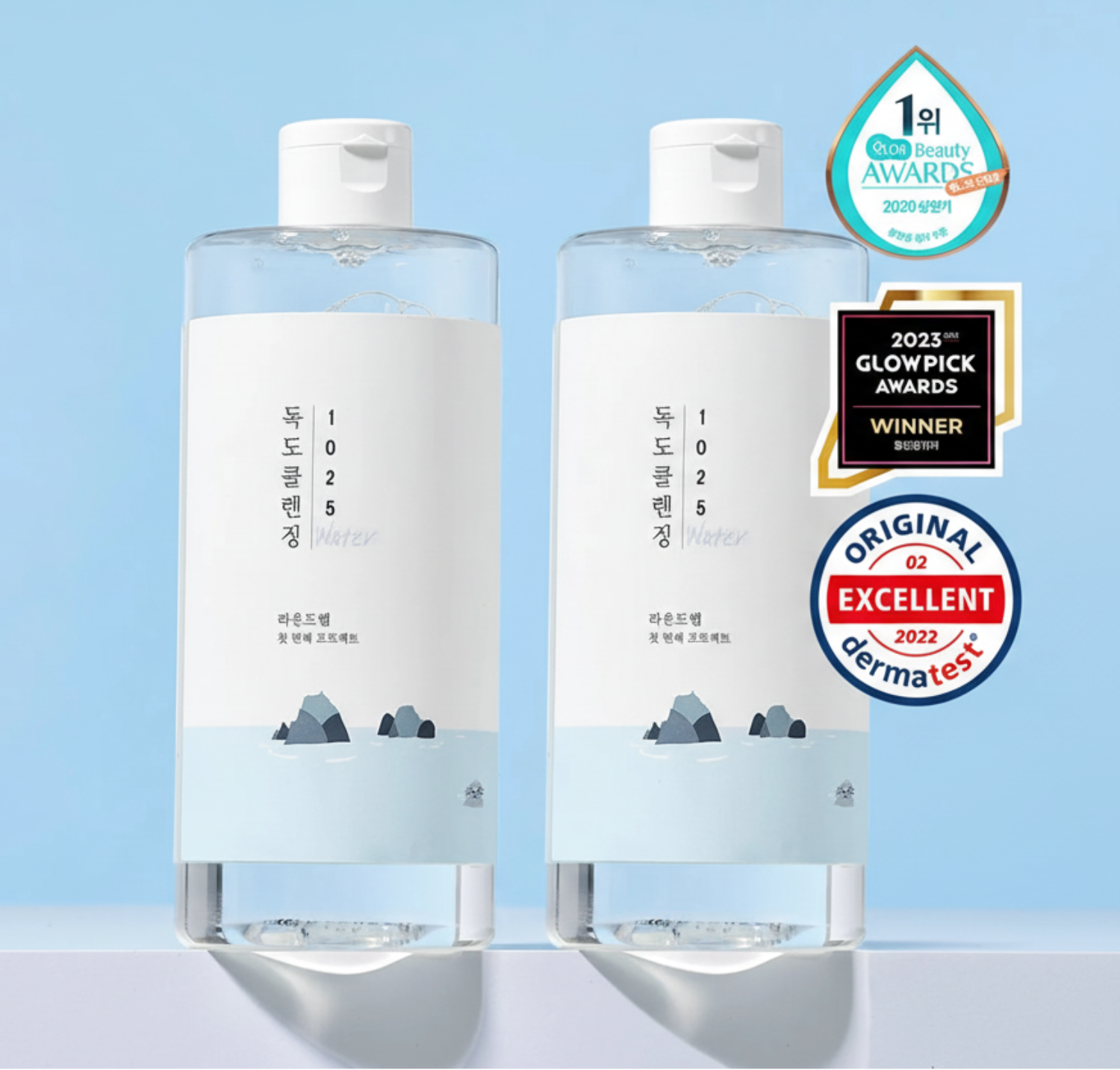 ROUND LAB 1025 Dokdo Cleansing Water 400ml 1+1 Set