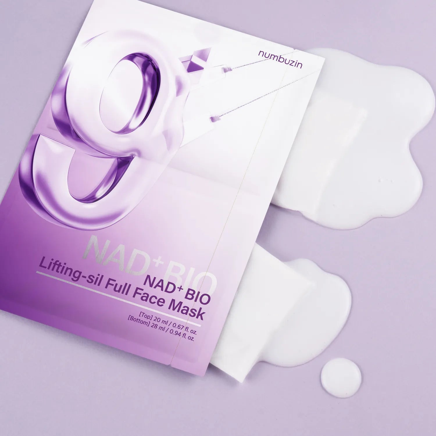 numbuzin No. 9 NAD Bio Lifting-sil Full Face Pack Sheet 4ea Set (+Fabric Lifting Band)
