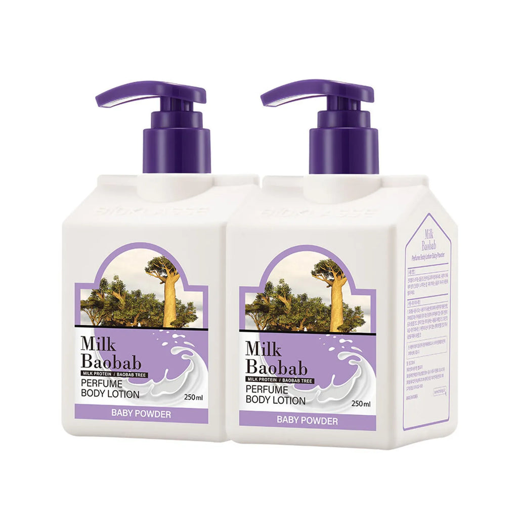 Milk Baobab Perfumed Body Lotion #Baby Powder 250mL*2ea Set
