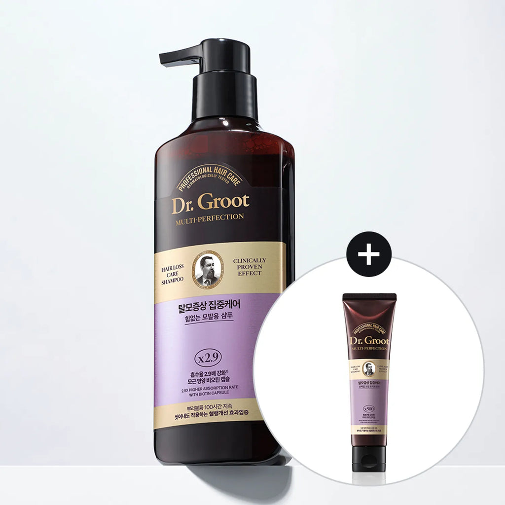 Dr. Groot Hair Care Shampoo For Thinning & Weak Hair 400ml Set (+Treatment 100ml)