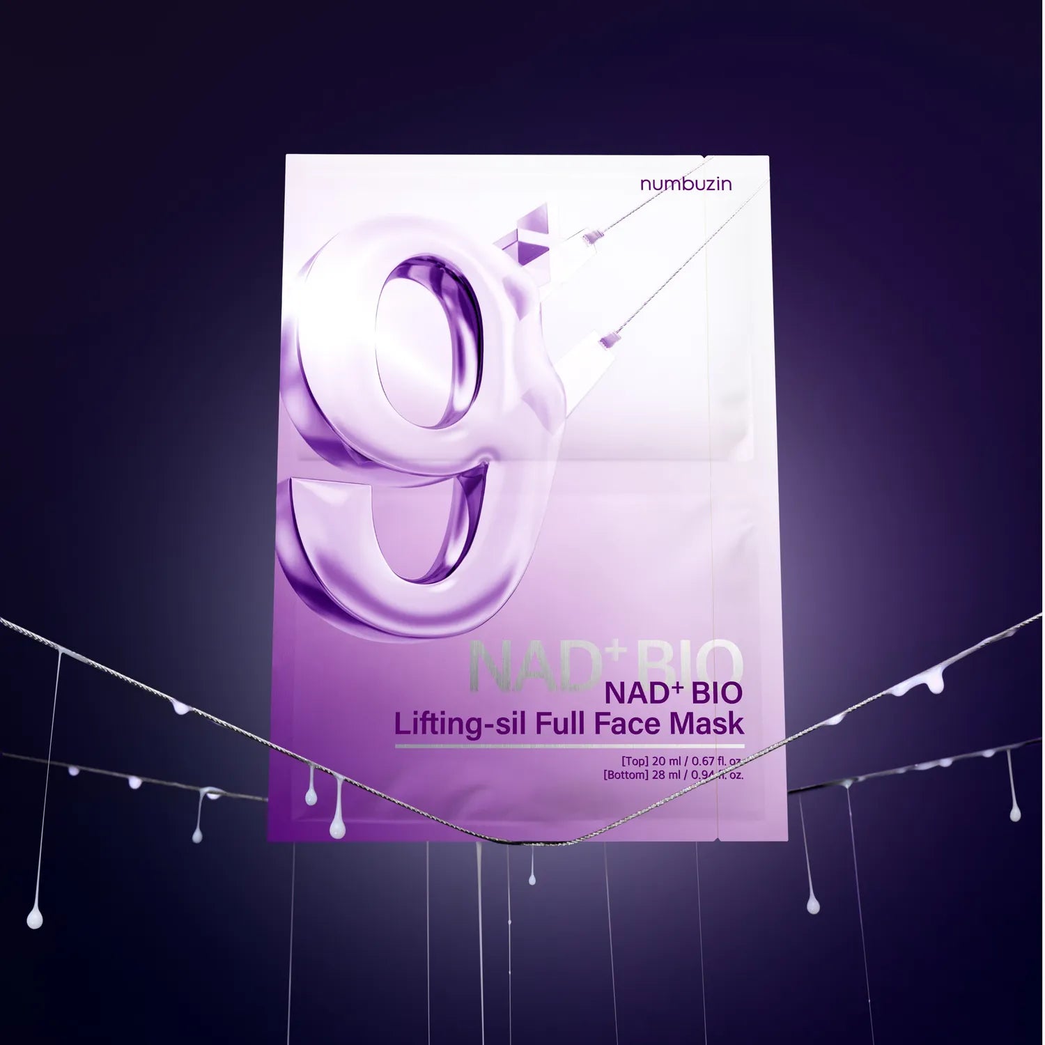 numbuzin No. 9 NAD Bio Lifting-sil Full Face Pack Sheet 4ea Set (+Fabric Lifting Band)