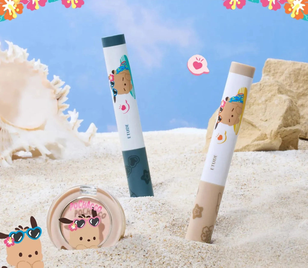 ETUDE X TANNING SANRIO SET (Cushion, Fixer Mist, Re-born Maker, Jelly Balm, Highlighter, Tint)