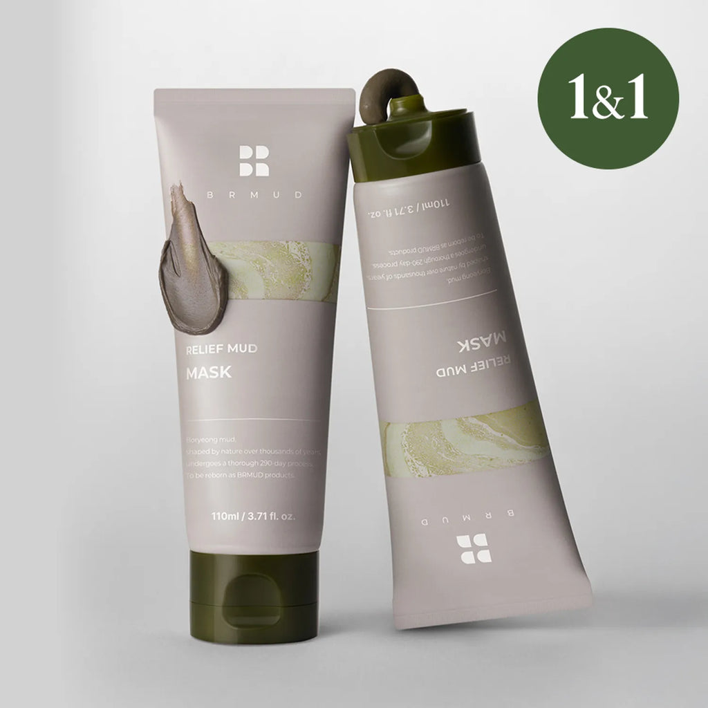 BRMUD Relief Mud Mask Double Pack (110mL + 110mL)