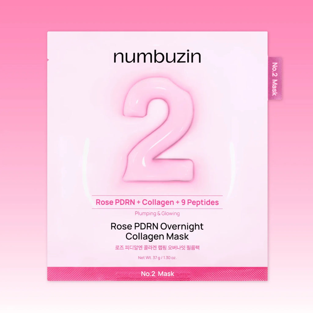 numbuzin No. 2 Rose PDRN Collagen Wrapping Overnight Film Pack 4ea
