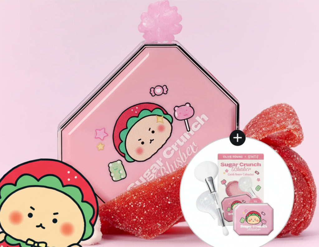 Alternative stereo Sugar Crunch Blusher 5.2g Set (+Brush) (3 Options)