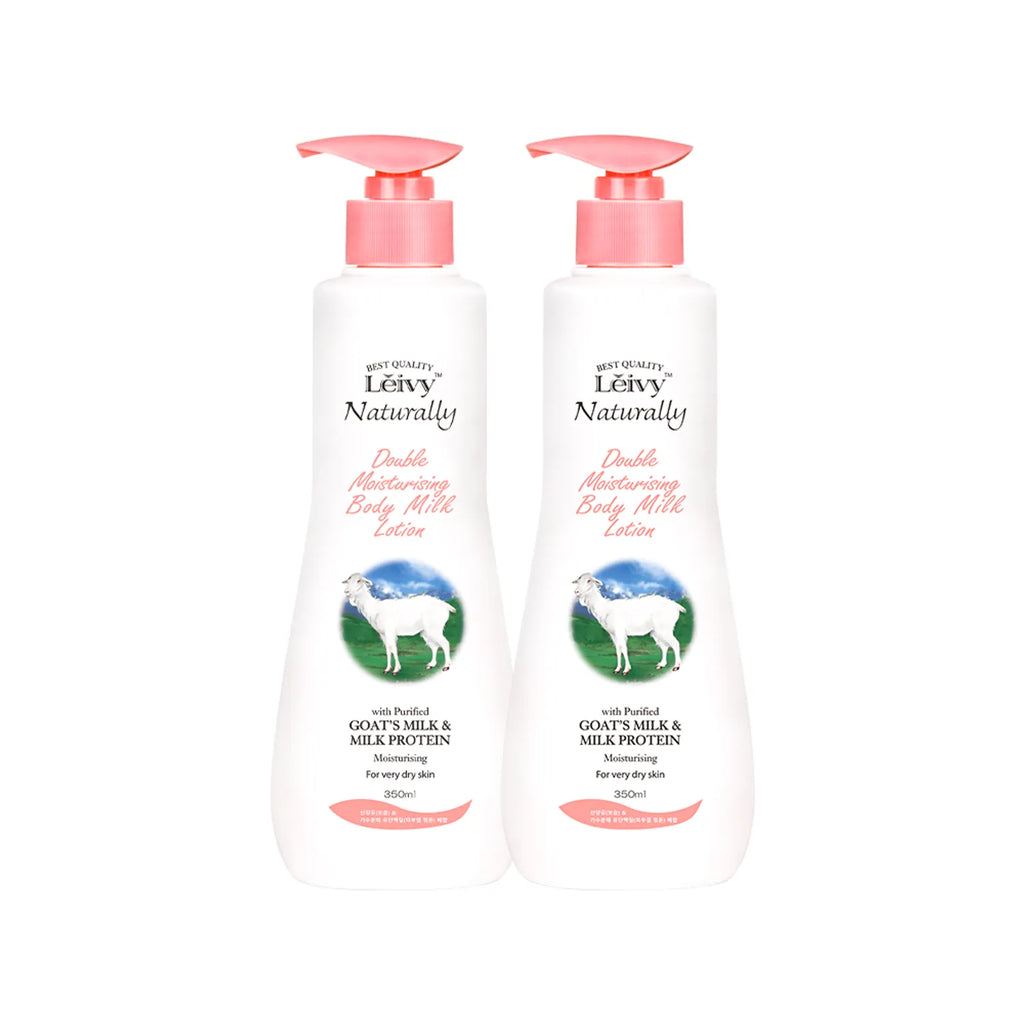 Leivy Double Moisturizing Body Milk Lotion Double Pack (350ml+350ml)