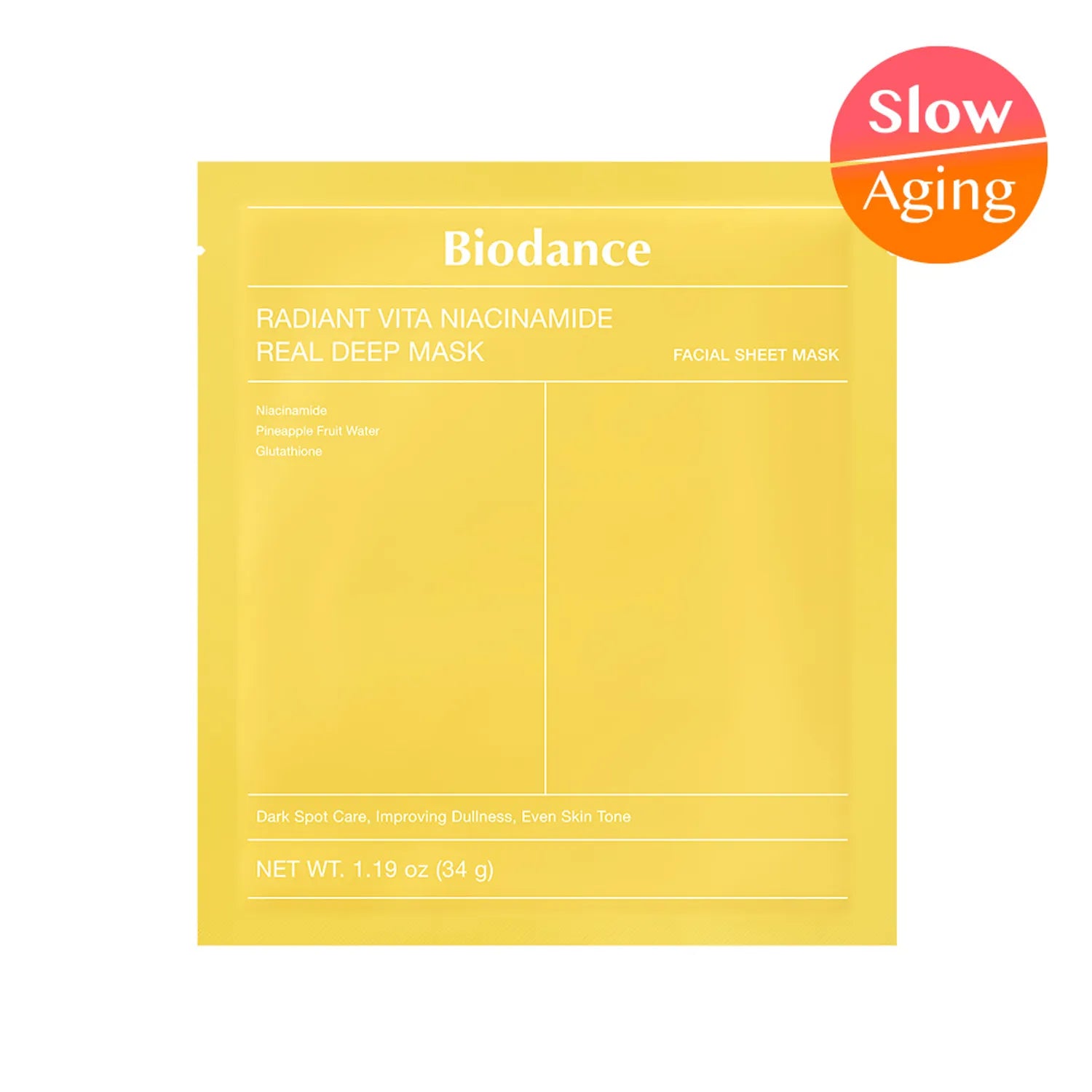 BIODANCE Radiant Vita Niacinamide Real Deep Mask Sheet 4ea
