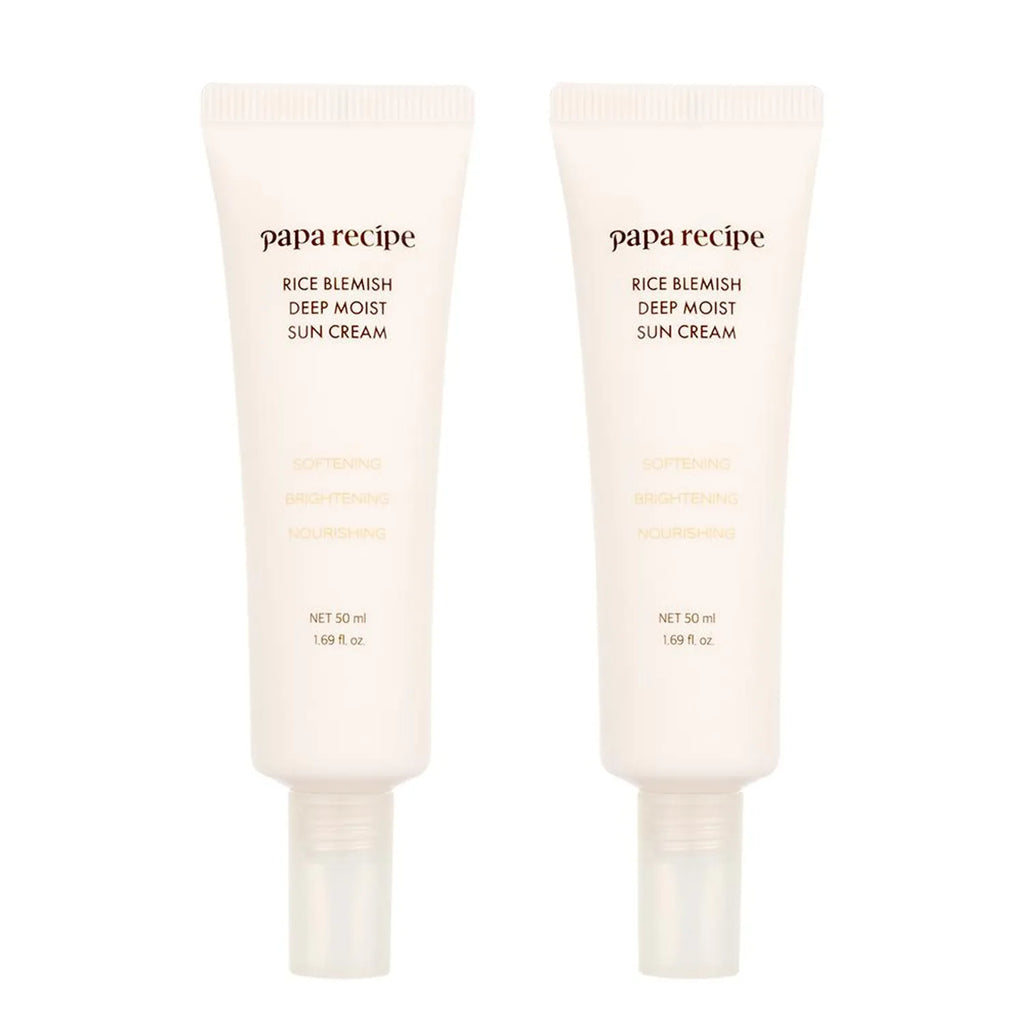 papa recipe Rice Blemish Deep Moist Sun Cream 50ml Double Pack